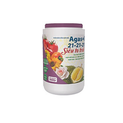 Phân bón lá Agasol 21-21-21 + TE SIÊU TO TRÁI - Nuôi trái toàn diện, trái phát triển nhanh, dinh dưỡng đồng đều