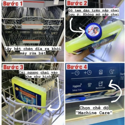Vệ sinh máy máy rửa bát Finish