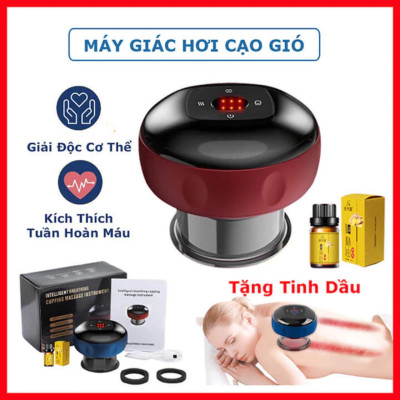 Hàng Nhật: Máy Giác Hơi Điện Cầm Tay 6 Chế Độ - Massage Giảm Đau, Cạo Gió Tại Nhà Hiêu Qủa