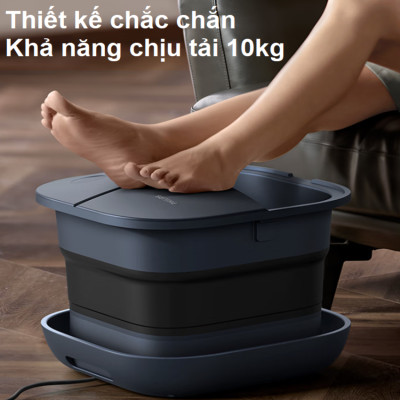 Bồn ngâm chân, kiêm máy massage chân tự động thương hiệu Hà Lan cao cấp Philips PPM5103F - Hàng nhập khẩu