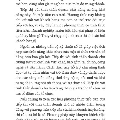 Tiếp Thị Với Tinh Thần Doanh Chủ - Vượt Qua Sự Chuyên Nghiệp Để Hướng Tới Sáng Tạo, Lãnh Đạo Và Bền Vững - TRE