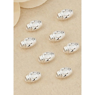 Combo charm bạc ô liu xỏ ngang - Ngọc Quý Gemstones