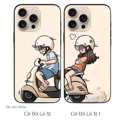 Ốp lưng cho Oppo A36 - A60 4G - A74 - A76 - A95 4G - A96 4G - Cặp Đôi Lái Xe - Hàng Chính Hãng