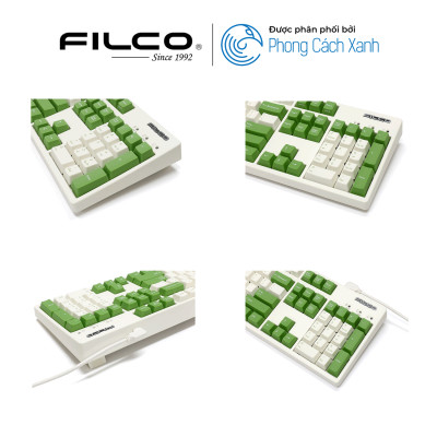 Bàn phím cơ Filco Majestouch Convertible 3X Matcha - Fullsize - Hàng Chính Hãng