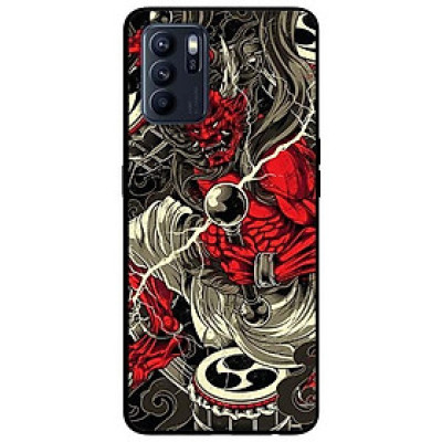 Ốp lưng dành cho Oppo Reno 6 - Reno 6 Z mẫu Quỷ Đỏ