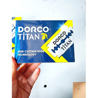 Vỉ 100 lưỡi lam DorcoTitan màu xanh (Lưỡi lam STL300)