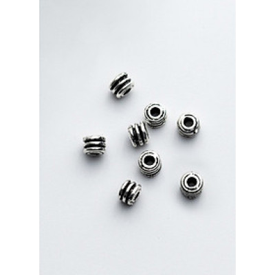 Combo 8 cái charm bạc chặn hạt họa tiết lo xo - Ngọc Quý Gemstones