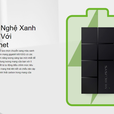 Bộ chia mạng Mercusys MS108G 8-Port 10/100/1000 Mbps - Hàng chính hãng