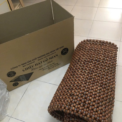 Chiếu Hạt Gỗ Hương Cao Cấp - Kích Thước 1,5mx1,9m hạt 1.6cm ( video , hình thật )