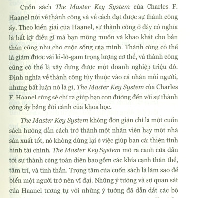The Master Key System - 24 Bài Học Thần Kỳ Nhất Thế Giới