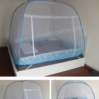 Màn Chụp , Mùng Chụp Cao Cấp Mộc Miên Đỉnh Rộng - Kích Thước 1,6mx2m - 1 cửa  ( video , hình thật )