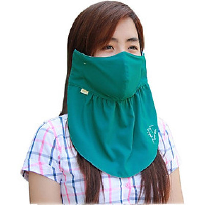 Khẩu trang lớn chống nắng UPF50+ dark green Zigzag MAS00407