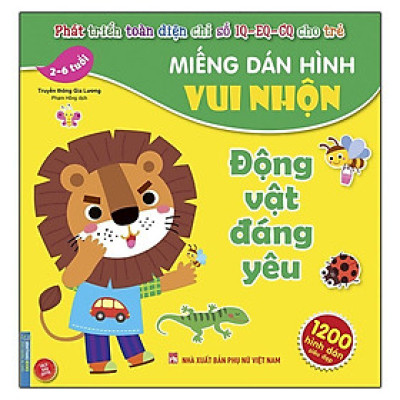 Sách - Miếng Dán Hình Vui Nhộn - Động Vật Đáng Yêu 2 - 6 Tuổi - Minh Thắng