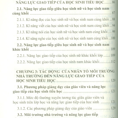 Năng Lực Giao Tiếp Của Học Sinh Tiểu Học Và Các Nhân Tố Tác Động (Nghiên Cứu Trường Hợp Học Sinh Tiểu Học Tại Thanh Hoá) (Sách chuyên khảo) - Viện Hàn lâm Khoa học Xã hội Việt Nam - Viện Ngôn ngữ học;  TS. Bùi Thị Ngọc Anh chủ biên 