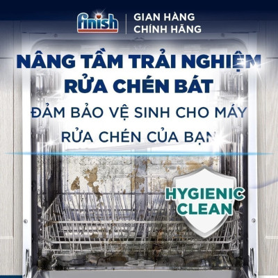 Combo Finish nâng cấp: Túi 100 Viên Rửa Bát Everyday Shine All In 1 Max + Nước Làm Bóng Finish 500ml + Dung Dịch Vệ Sinh Máy 250ml