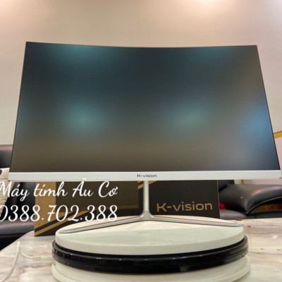MÀN HÌNH CONG FULL VIỀN K-vison 24 inch -MÀU TRẮNG - FUll HD 1920x1080 - Chống Lóa - Tần số 75Hz - Hàng Chính Hãng