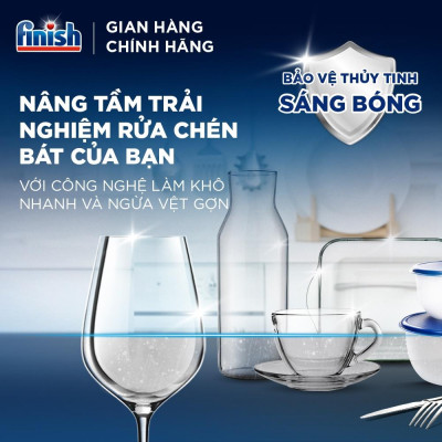 Combo 2 chai Nước Làm Bóng Chén Bát Finish Rinse & Shine Aid - 400ML/chai