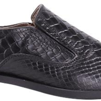 Giày Nam Vân Da Trăn Huy Hoàng HT7195 - Đen