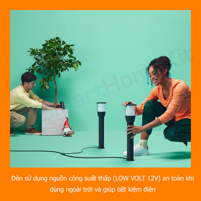 Đèn chiếu điểm ngoài trời WiZ Full Color 12V Ground Spot Starter Kit 16 triệu màu kết nối Wifi & Matter, Hàng Chính Hãng