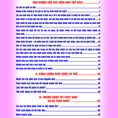 Thân Nhiệt Quyết Định Sinh Lão Bệnh Tử + Thân Nhiệt Chìa Khóa Để Sống Khỏe Mạnh Và Trường Thọ + Thân Nhiệt Năng Lượng Cốt Yếu Của Sự Sống