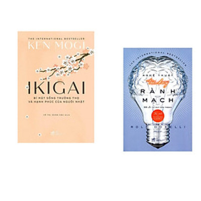 Combo 2 cuốn sách: Ikigai bí mật sống trường thọ và hạnh phúc của người Nhật + Nghệ thuật tư duy rành mạch
