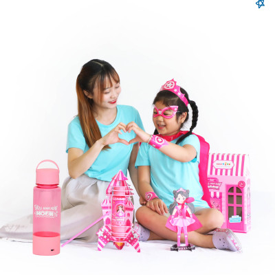 Lồng đèn Trung Thu Happy Kibu - Lồng đèn Siêu Anh Hùng Moon - Lồng đèn siêu nhân cho bé gái