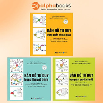 Bộ Sách: Bản Đồ Tư Duy Trong Quản Lý Thời Gian + Bản Đồ Tư Duy Trong Thuyết Trình + Bản Đồ Tư Duy Trong Giải Quyết Vấn Đề