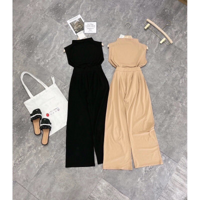 Set áo sát nách quần ống suông dáng dài tôn dáng tiểu thư sang chảnh