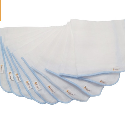 Khăn sữa cho bé Babiboo khăn gạc Nhật 4 lớp set 10/cái - BK02