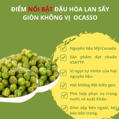 Đậu Hà Lan Sấy Giòn Không Vị O