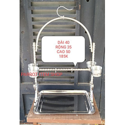 1 cầu đứng cây đậu xoắn size trung (dài 40 rộng 30 cao 50cm) dùng cho chim,Vẹt đứng (chưa có kèm xích)
