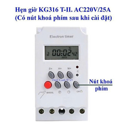 Công Tắc Hẹn Giờ KG316 T-II – Thiết Bị Tự Động Bật Tắt Đèn, Máy Bơm, Quạt Điện, Điều Hòa