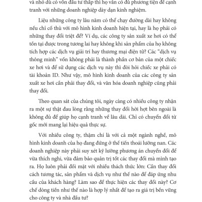 Chuyển Đổi Toàn Diện Mô Hình Kinh Doanh