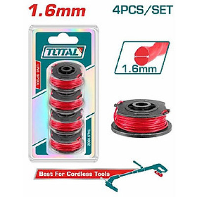 BỘ 4 CUỘN DÂY CƯỚC CẮT CỎ 1.6MM TALS1602 TOTAL - HÀNG CHÍNH HÃNG