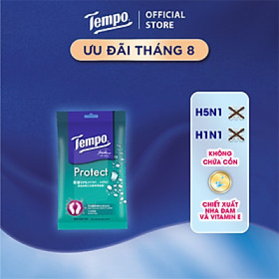 [GÓI LẺ] Khăn Ướt Tempo cao cấp, An toàn cho da, Diệt khuẩn 99% - Thương Hiệu Đức