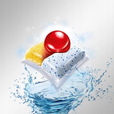 Viên rửa chén bát Finish Quantum Max 60 viên hương chanh 