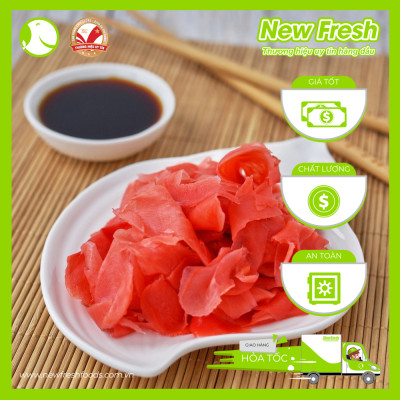 Gừng Hồng Nhật Bản Chuyên Ăn Kèm Với Sushi Sashimi - Túi 1Kg