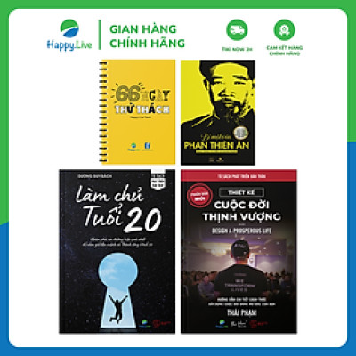 Bộ sách Thiết Kế Cuộc Đời Thịnh Vượng (Gồm 4 cuốn - Phiên bản mới) - Happy Live