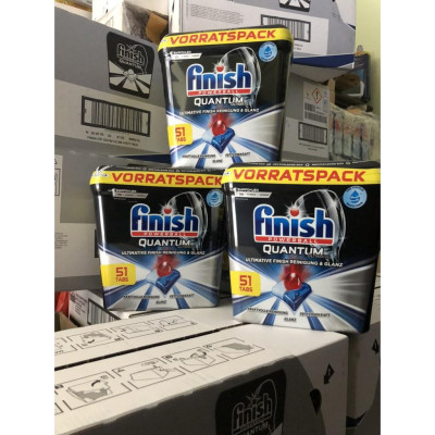 Viên rửa bát Finish Quantum Max 60v - Ultimate 51 viên (Hàng Đức)