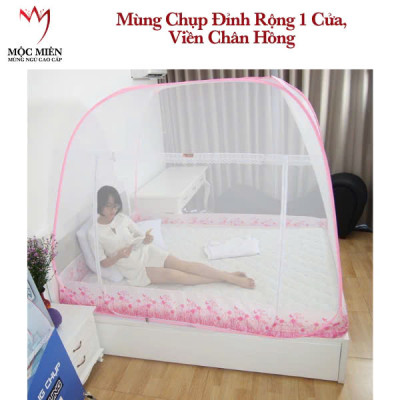 Màn Chụp , Mùng Chụp Tự Bung Đỉnh Rộng Cao Cấp Mộc Miên - Kích Thước 1,6mx2m ( Hà Nội )