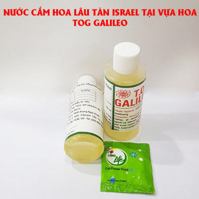 Nước Cắm Hoa Lâu Tàn Israel (Chai 100ml) Dành Cho Vựa Hoa TOG Galileo - Giúp Kiềm Hoa Không Nở và Hoa Tươi Lâu tại vựa hoa