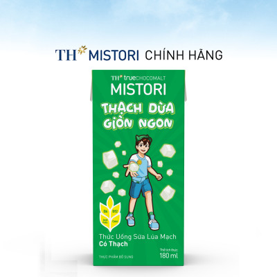 Thùng 48 hộp thức uống Sữa Lúa mạch Có Thạch TH true CHOCOMALT MISTORI 180 ml (180 ml x 48)