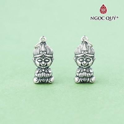 Charm bạc Tôn Ngộ Không treo - Ngọc Quý Gemstones