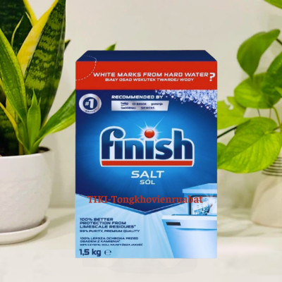 Muối rửa bát Finish 1,5kg - Hàng chính hãng - Nhập khẩu EU