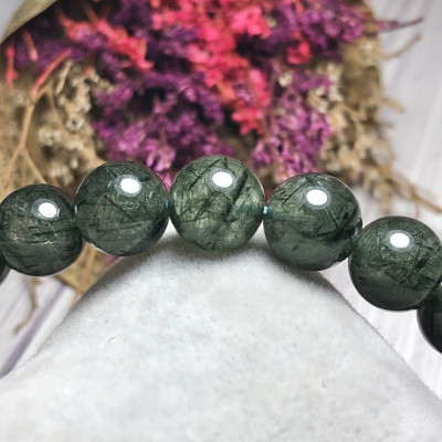 Vòng tay Thạch Anh Tóc xanh 10mm chuẩn 4A