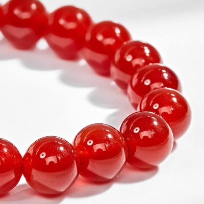 Vòng Tay Đá Mã Não Đỏ Charm Tuổi Hợi Bạc Mạ Vàng 24K Ngọc Quý Gemstones