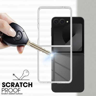 ốp lưng chống sốc trong suốt cho Samsung Galaxy Z Flip 7 5G hiệu Likgus Lin - Chống sốc 2m, túi khí ẩn 4 góc, chống va đập, độ trong full HD - Hàng nhập khẩu