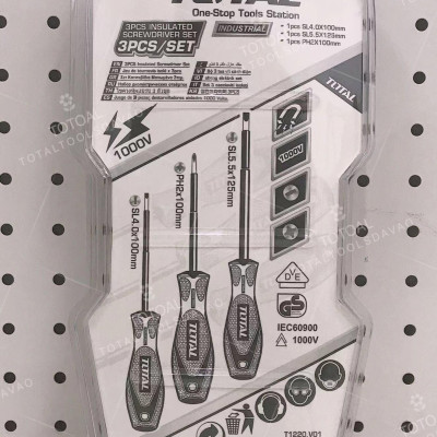 BỘ 3 TUA VÍT CÁCH ĐIỆN TOTAL THTIS036 - HÀNG CHÍNH HÃNG
