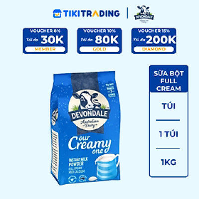 Sữa Bột Full Cream Devondale (1Kg / Túi)