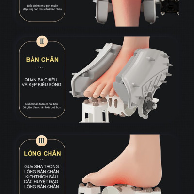 Máy mát xa chân và bắp chân 6D aYosun TG - 740Premium Chính Hãng